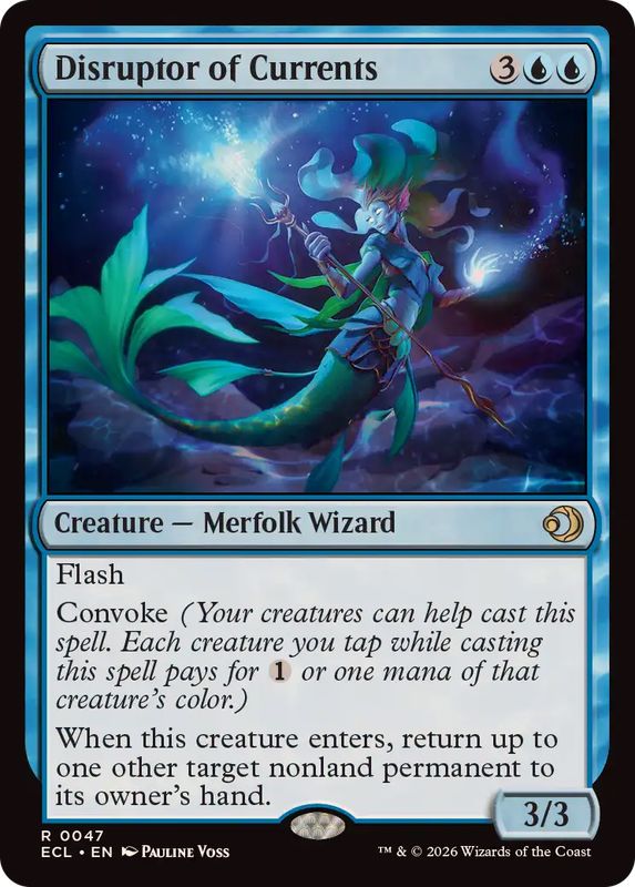 EX+](FOIL)水流乱し/Disruptor of Currents《英語》【ECL】