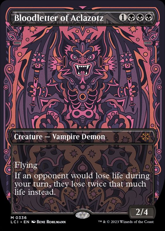 FOIL)(フルアート)アクロゾズの放血者/Bloodletter of Aclazotz《英語