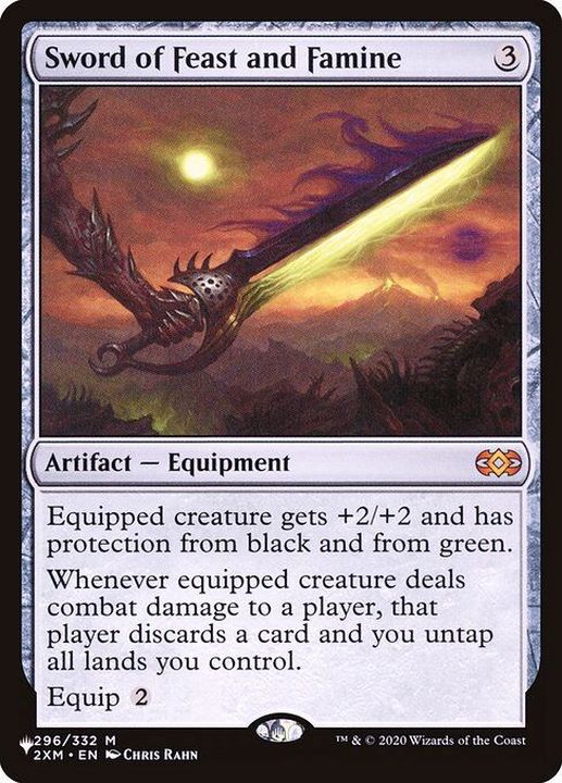 EX]饗宴と飢餓の剣/Sword of Feast and Famine《英語》【Reprint Cards