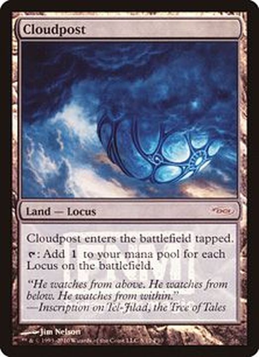FOIL)雲上の座/Cloudpost《英語》【FNM Promos】