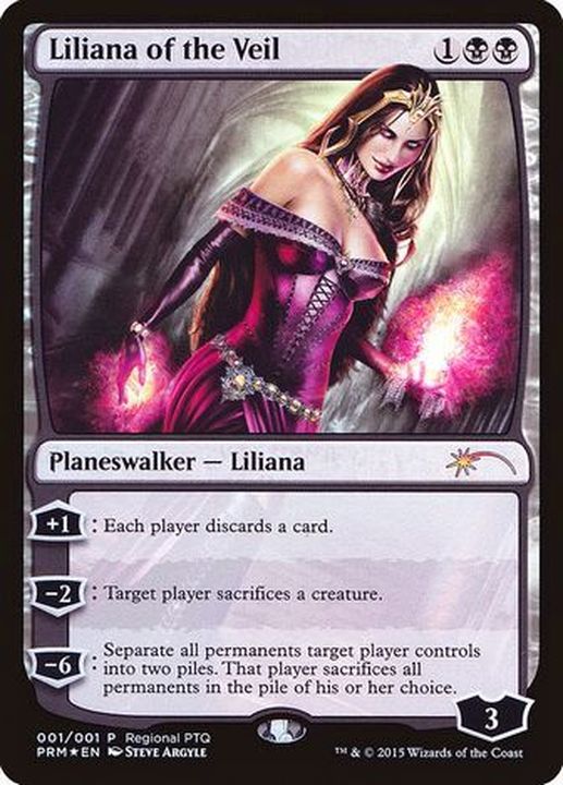 EX+](FOIL)ヴェールのリリアナ/Liliana of the Veil《英語》【Pro Tour