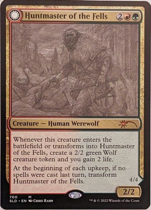 FOIL)(700)高原の狩りの達人/Huntmaster of the Fells《英語》【SLD】