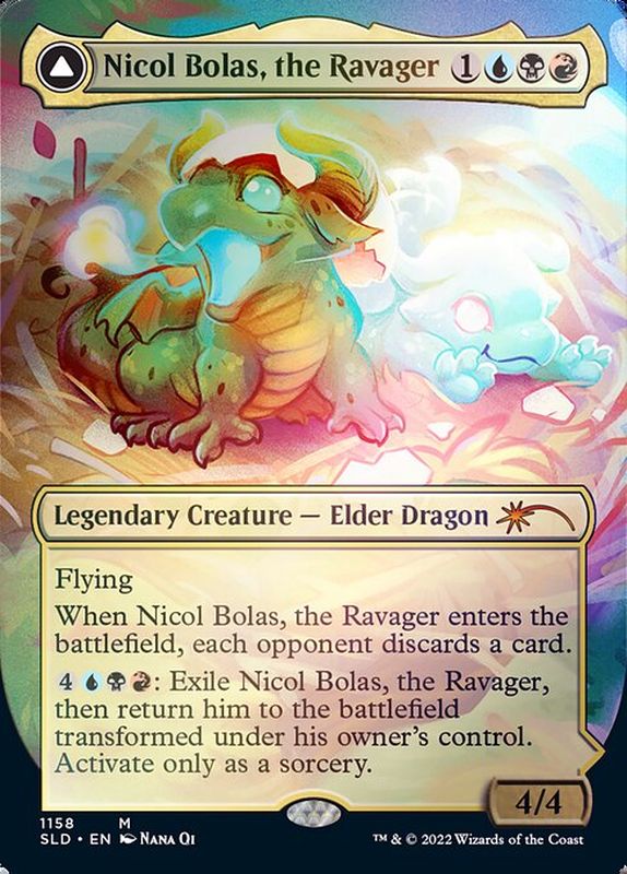 FOIL)(1158)破滅の龍、ニコル・ボーラス/Nicol Bolas, the Ravager