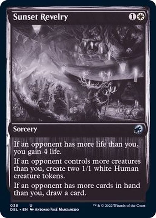 FOIL)黄昏の享楽/Sunset Revelry《英語》【DBL】