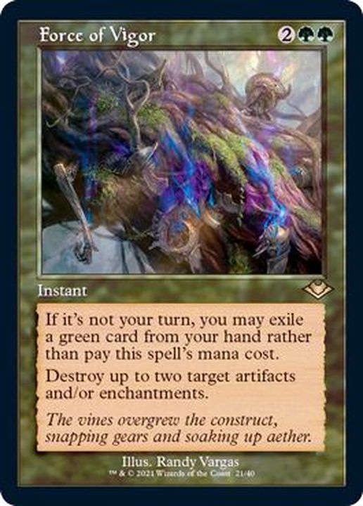 EX](FOIL)(旧枠仕様)活性の力/Force of Vigor《英語》【MH2】