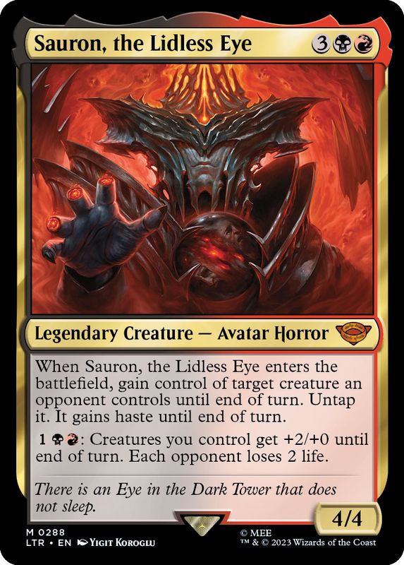 FOIL)まぶた無き御目、サウロン/Sauron, the Lidless Eye《英語》【LTR】