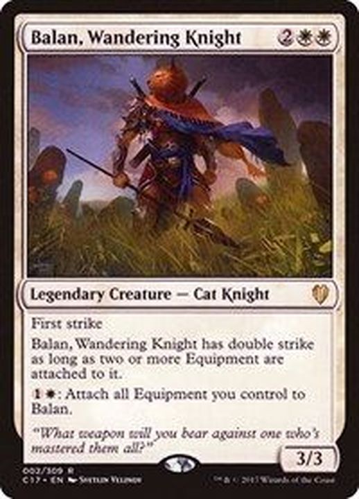 放浪の騎士、バーラン/Balan, Wandering Knight《英語》【Commander 2017】