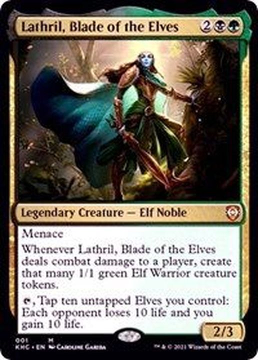 エルフの刃、ラスリル/Lathril, Blade of the Elves《日本語》【KHC】