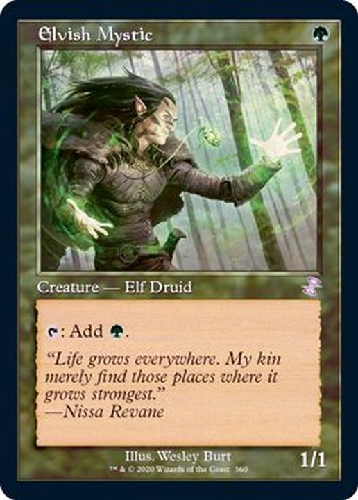FOIL)(旧枠仕様)エルフの神秘家/Elvish Mystic《英語》【TSR】