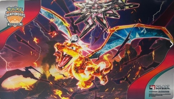 プレイマット『海外/テラスタルリザードン(REGIONALロゴ)※』【サプライ