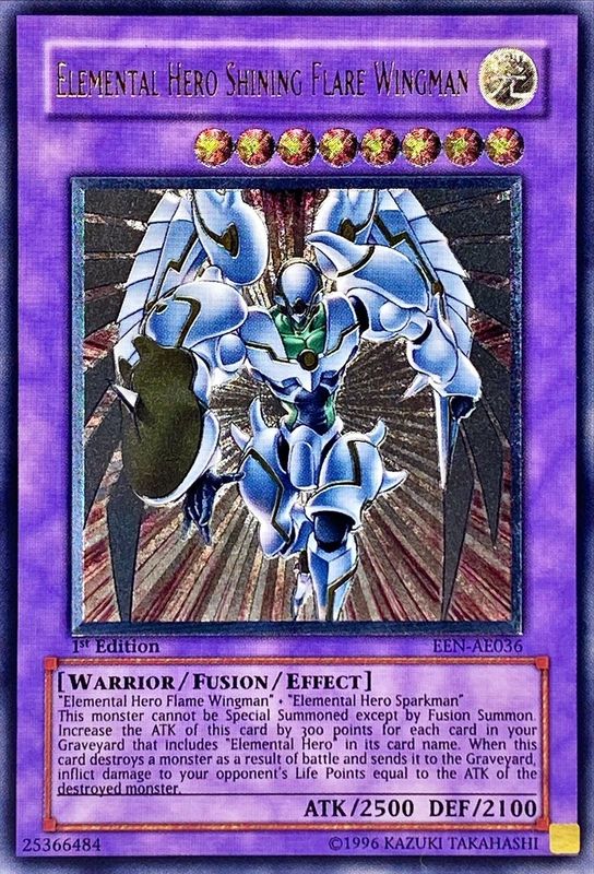 状態B〕☆旧アジア☆EHEROシャイニングフレアウィングマン【レリーフ