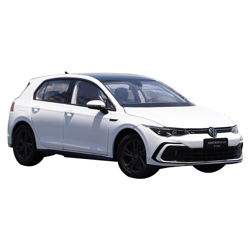 Original factory White/Red/Blue 1:18 FAW VW Golf 8 Generation R