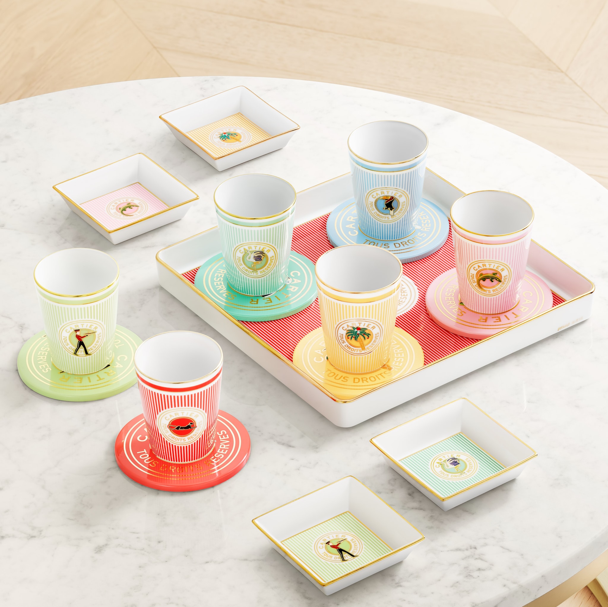 CROG000927 - カルティエ キャラクターズ グラス 6個セット