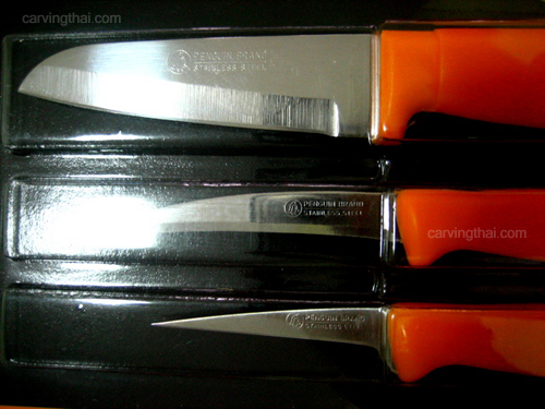 PENGUIN社カービングナイフ(3本セット) - カービングナイフ専門店