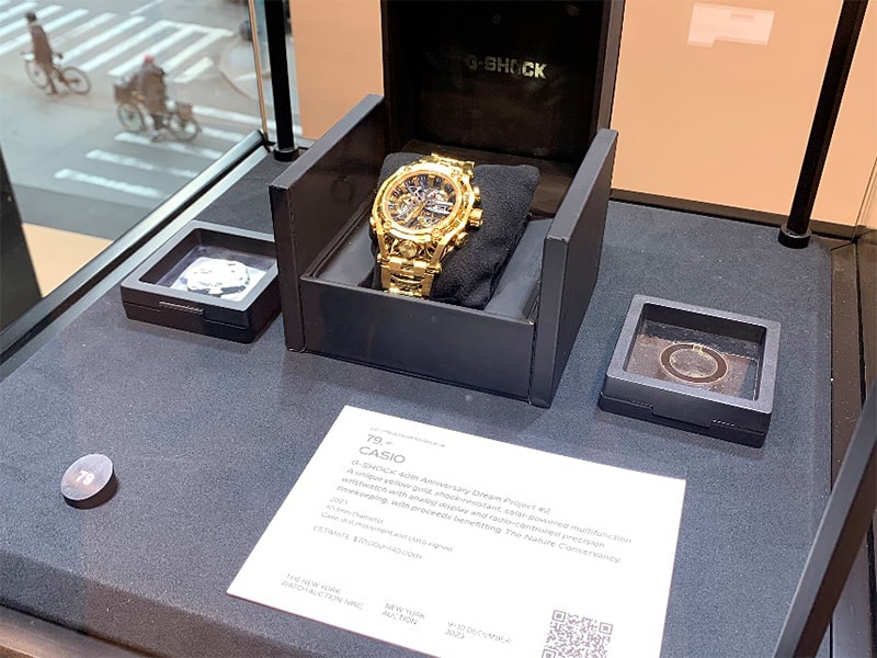 世界限定1本の金無垢G-SHOCKを、オークションにチャリティー出品