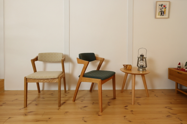 ミナペルホネン・タンバリン生地張りのZENチェア | 神戸の家具屋