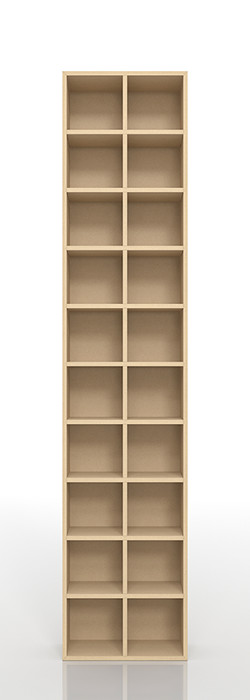 CD収納棚 2列×8段（16コマ）|マルゲリータのCD収納