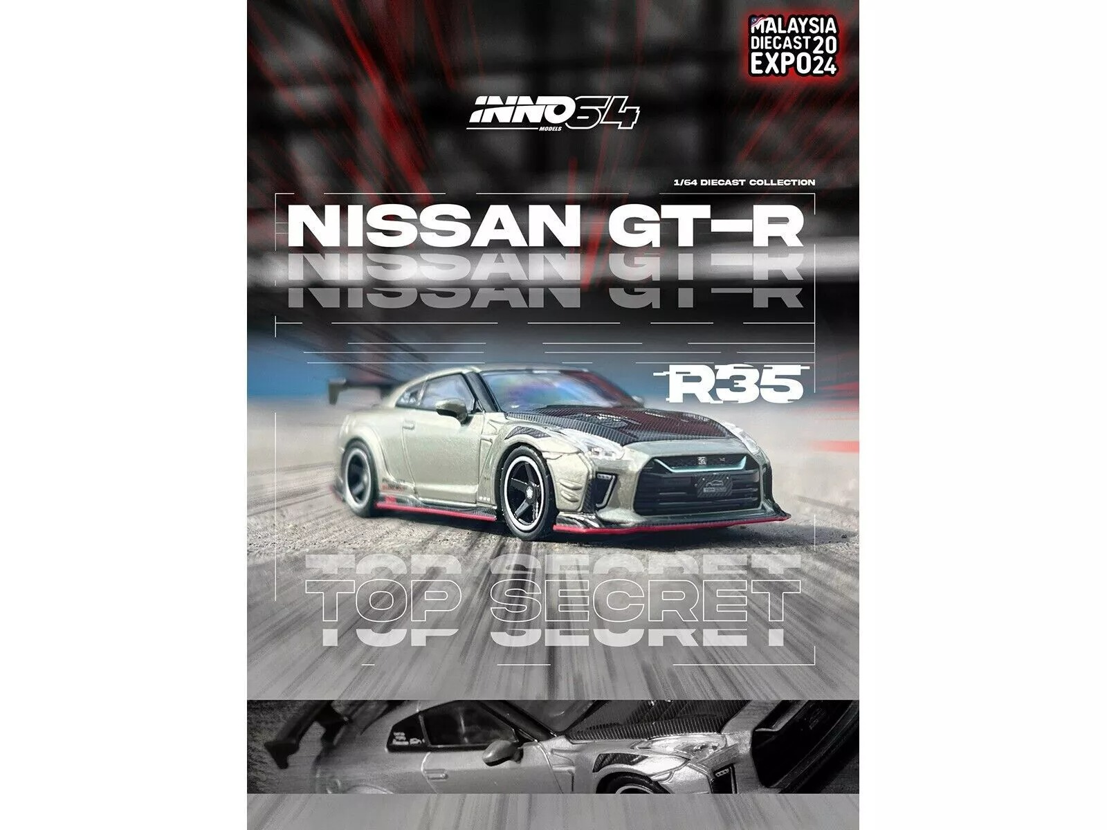 INNO 1:64 Nissan GT-R R35 Top Secret – Malaysia Diecast Expo 2024