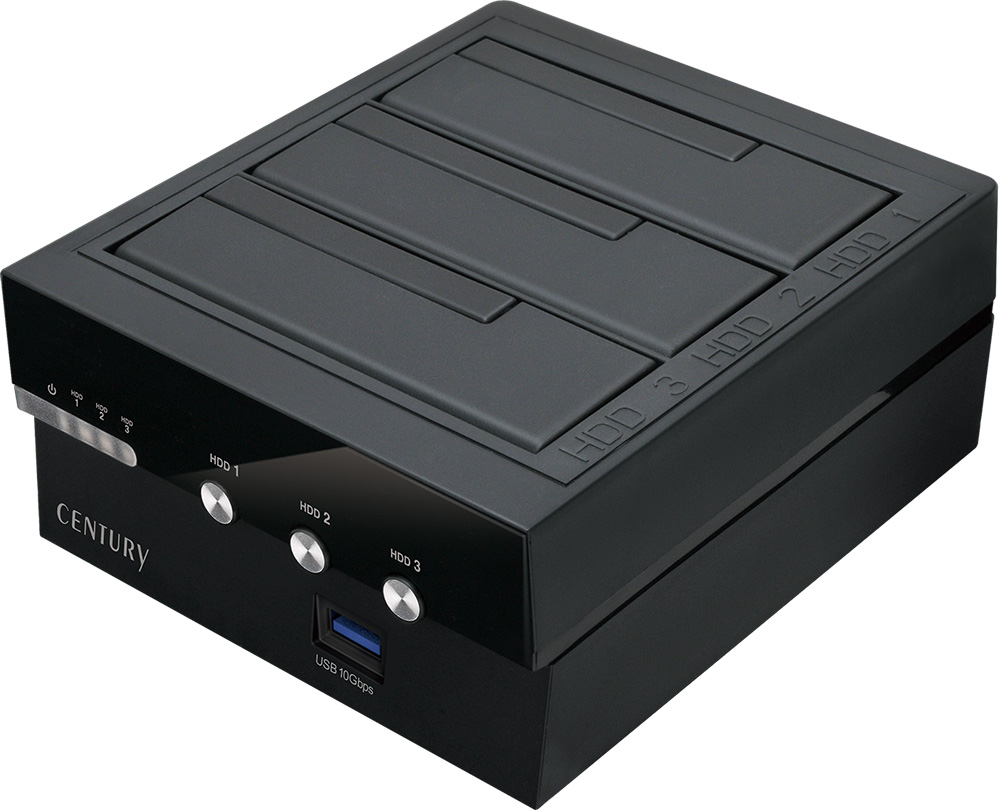 裸族のお立ち台 3Bay IS USB10G Hub (CROS3U10GCISH) ハードディスク