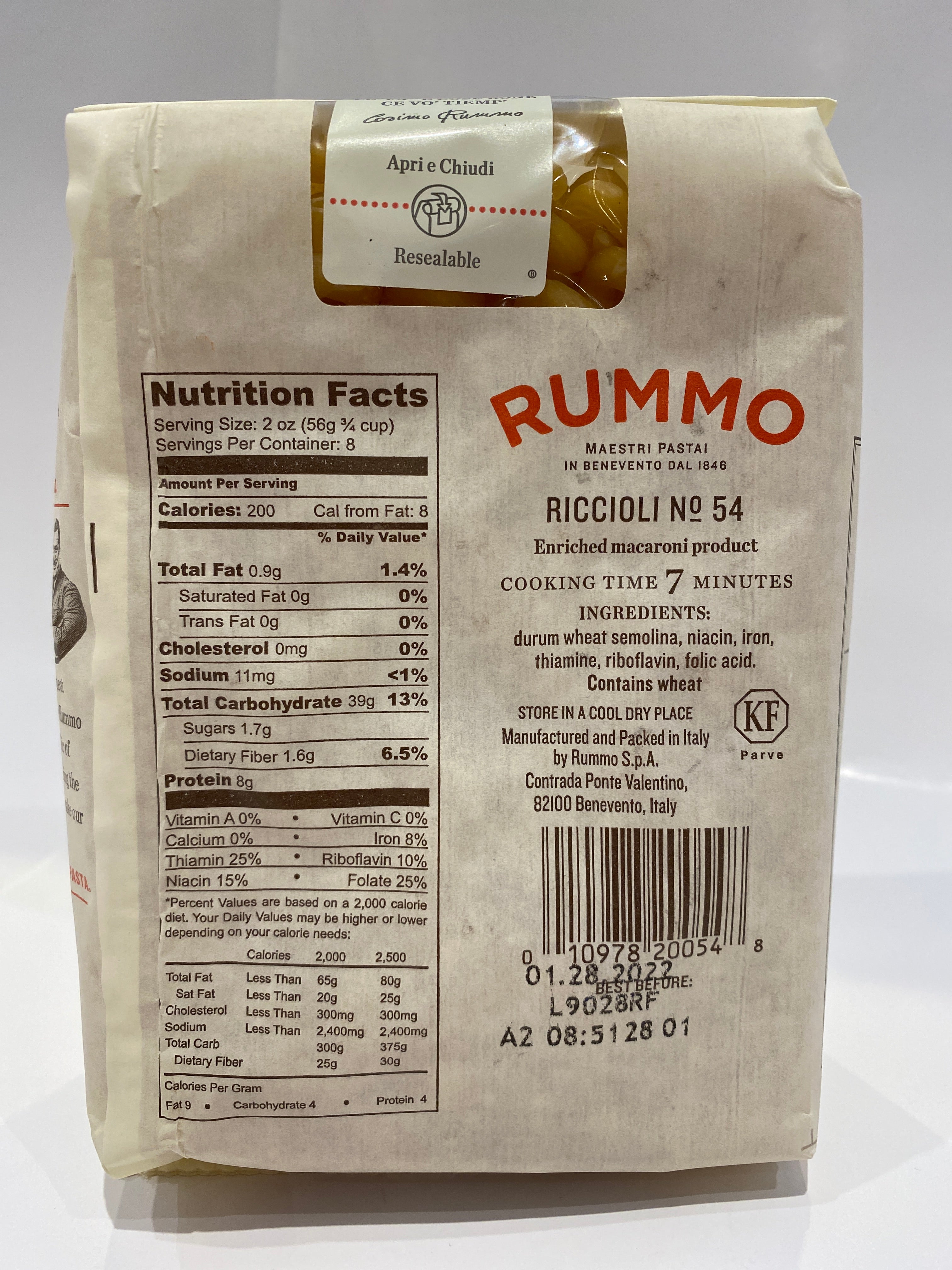 Rummo - Cavatappi #54 Pasta - 454g (16 oz) – Cerini Coffee & Gifts