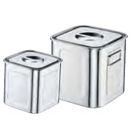 18-8 深型 角キッチンポット AKK-06 22.5cm｜業務用厨房機器通販の厨房