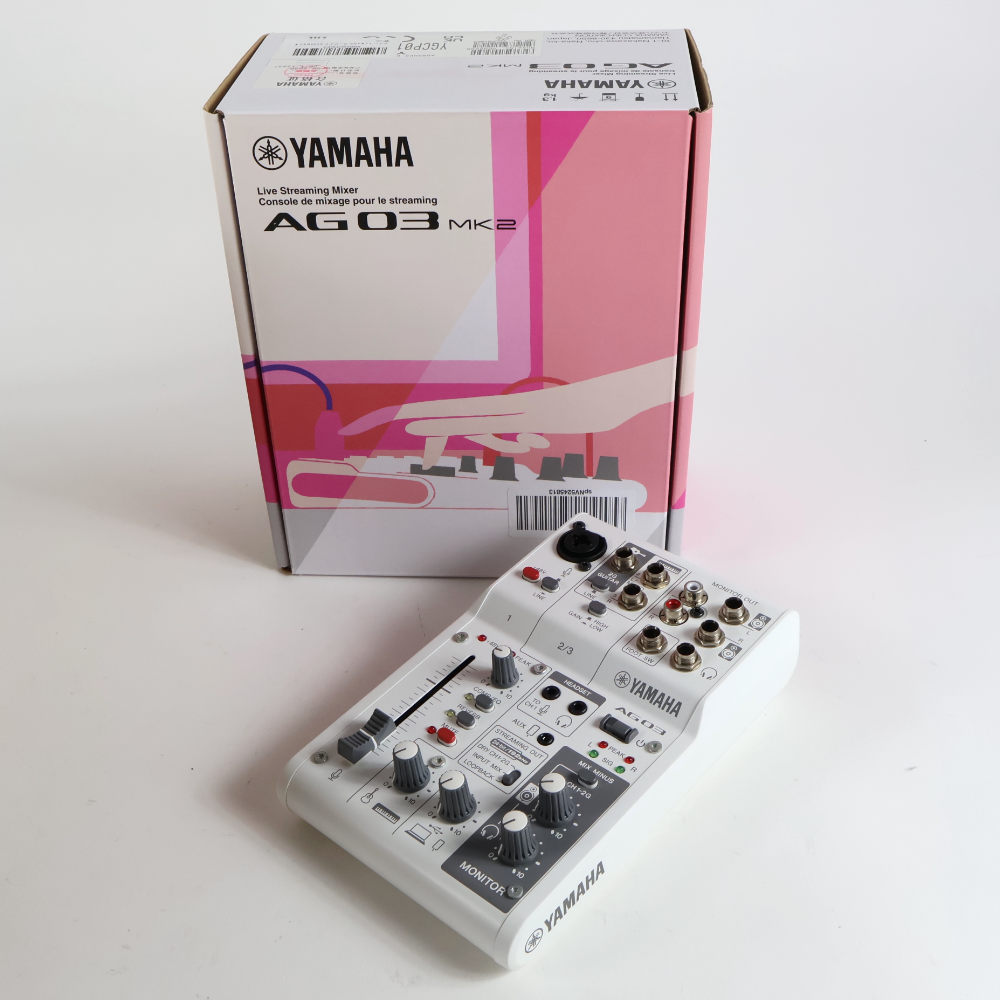 中古】 ミキサー ヤマハ YAMAHA AG03 mk2 W ライブストリーミング