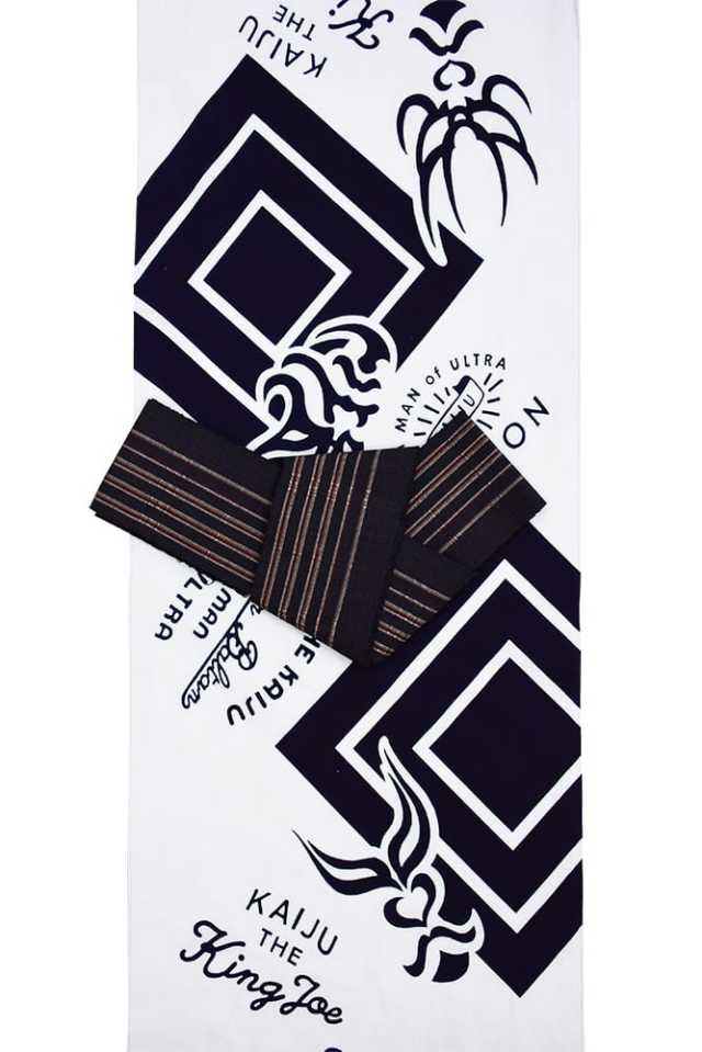 浴衣プレタ】男性 三升に隈取（ウルトラマン：コラボ）