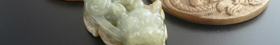 公式】天然無加工の翡翠、和田玉の貔貅・ヒキュウブレスとネックレス