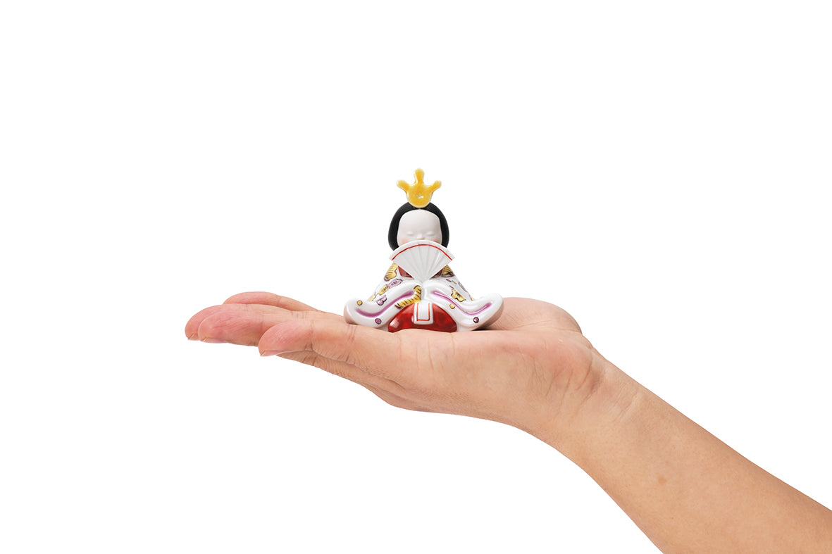 2月中旬順次発送】桃染のひな 親王盃 松に梅・松に藤 繧繝 – 上出長右