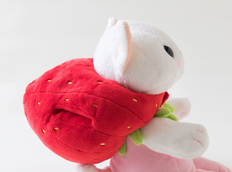 猫のぬいぐるみ いちご M｜猫グッズ・猫雑貨のchoo choo本舗