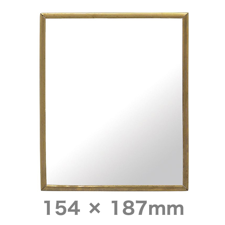 経年変化というアンティークを楽しむ卓上真鍮ミラー