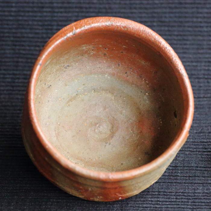 森本良信 備前焼緋襷茶盌 抹茶碗 茶道用具 茶の湯 茶陶器