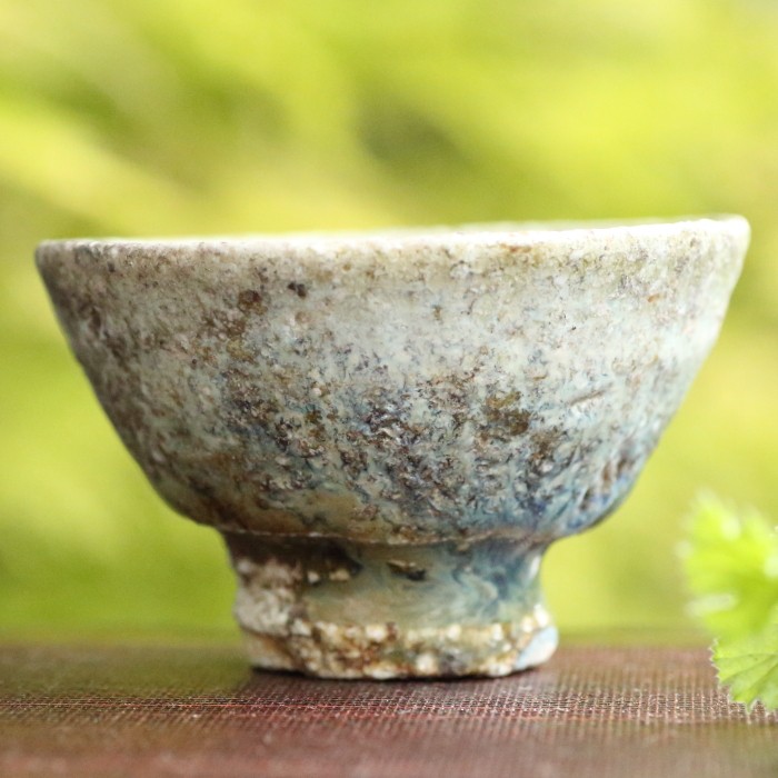 藤ノ木土平 唐津焼酒器 窯変朝鮮唐津ぐいのみ 作家もの酒器