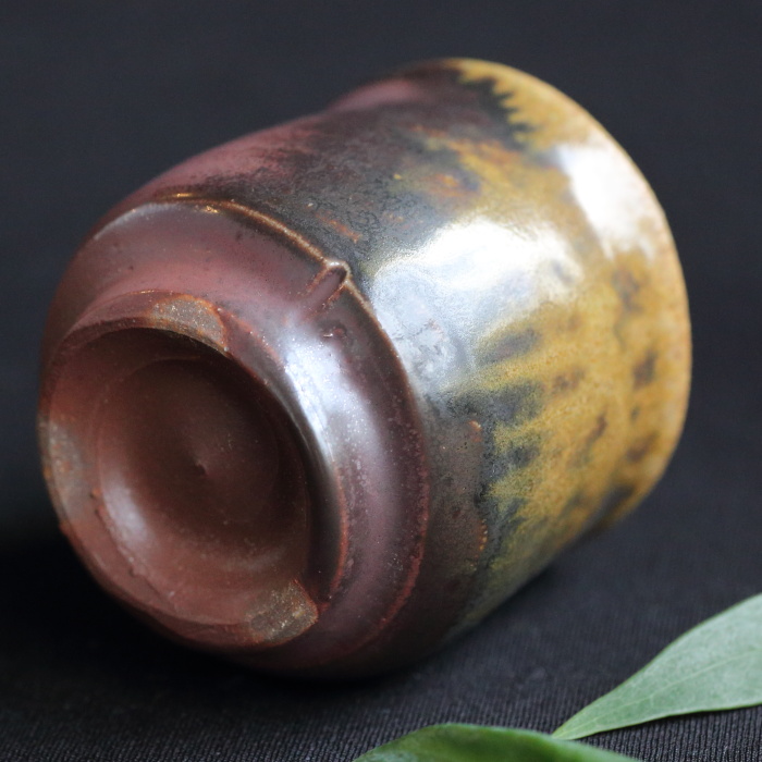 松井興之 備前ぐい呑み 登り窯焼成 岡山県重要無形文化財保持者 共箱