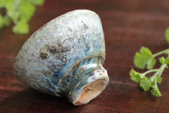 藤ノ木土平 唐津焼酒器 窯変朝鮮唐津ぐいのみ 作家もの酒器