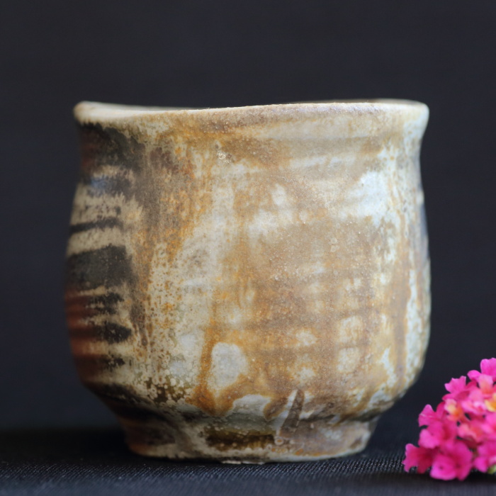 松井興之 備前練上ぐい吞 岡山県重要無形文化財保持者 登窯焼成陶酒器