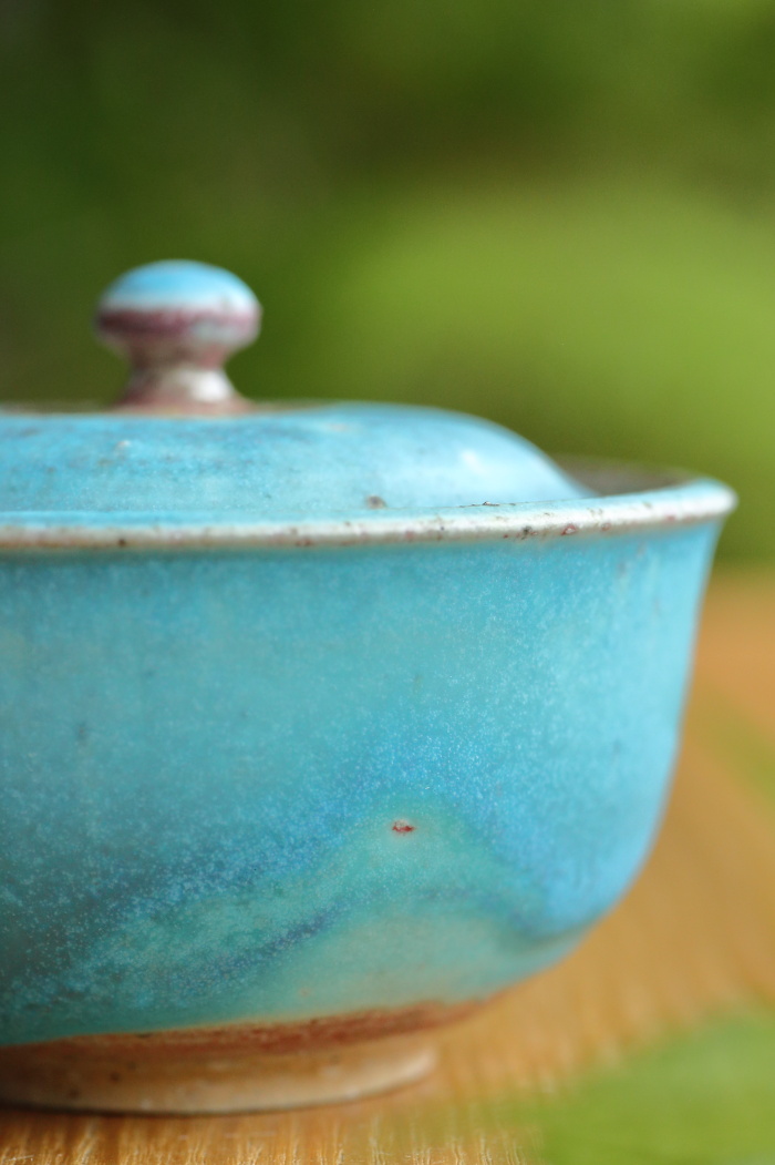 山田想 青宝瓶 常滑焼急須 満容量100ml 薪窯焼成 作家もの煎茶器 桐箱