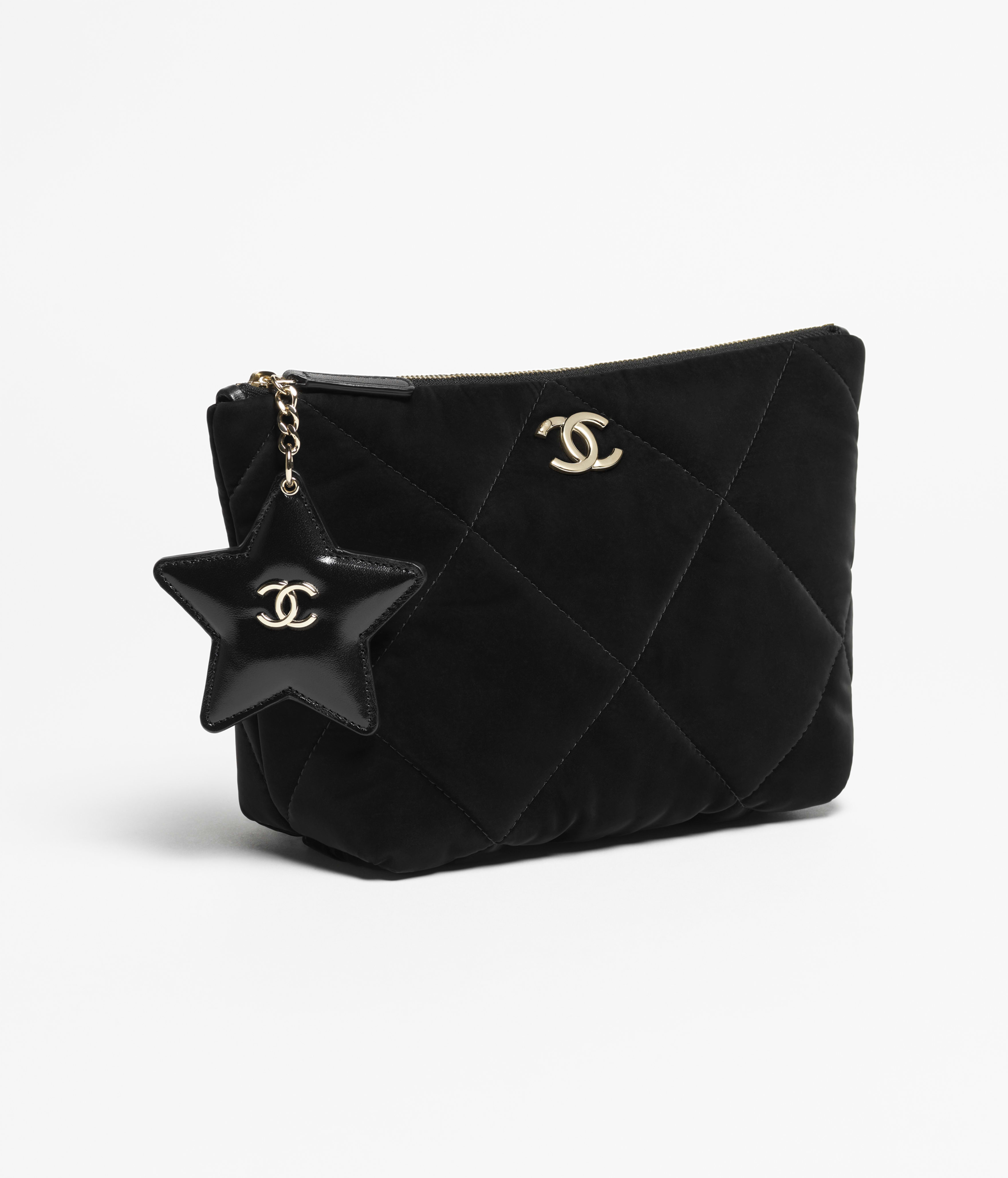 スモール ジップ ケース - ベルベット エフェクト ナイロン