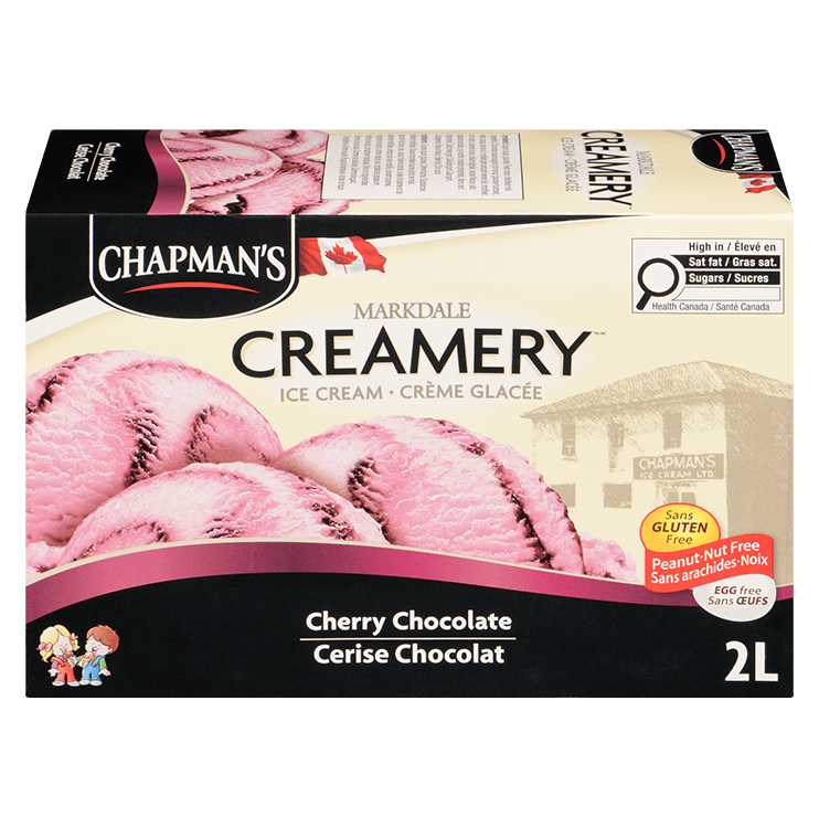 Cherry Chocolate Ice Cream - Gluten Free - Chapman's Ice Cream
