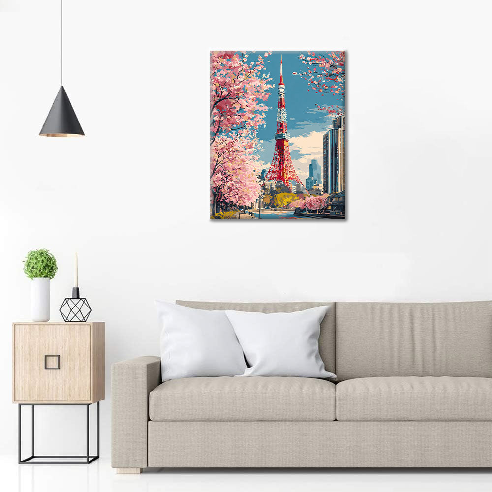 東京タワー - 数字で塗り絵 – Cheerful painting®（JP）