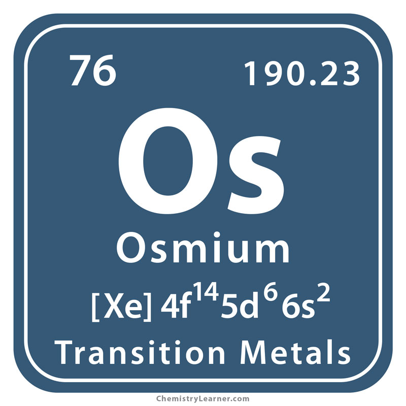 Osmium Facts, Symbol, Discovery, Properties, Uses