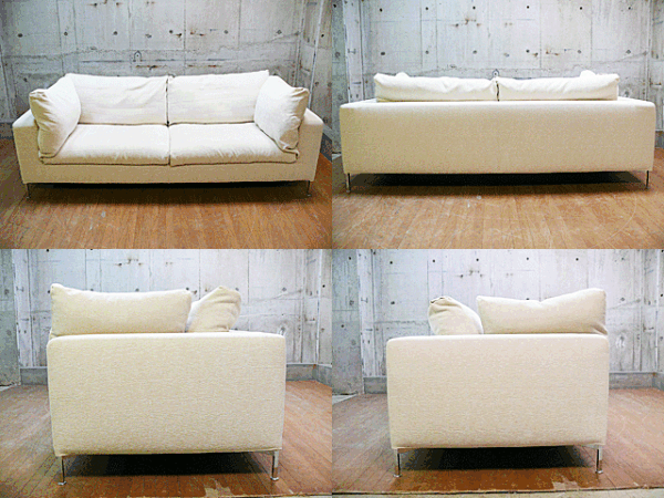 カッシーナ】カッシーナ BOX sofa ボックスソファ 2人掛けワイドアーム