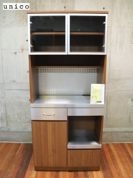 unico】ウニコ STRADA(ストラーダ) キッチンボード レンジ台 食器棚