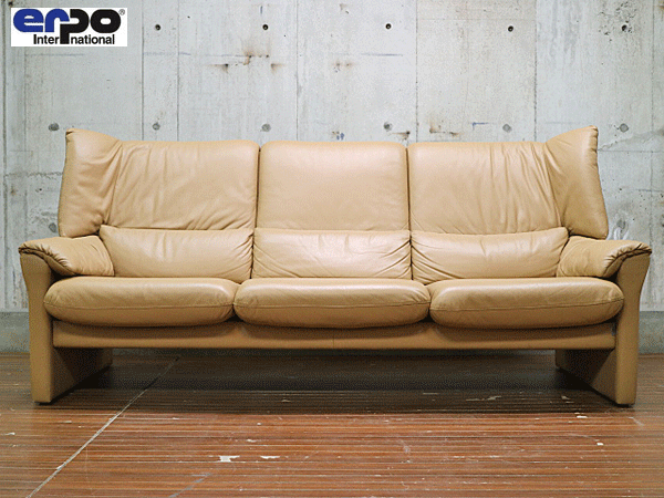 erpo】エルポ ポルトフィノ Portofino 総革 リクライニング 3人掛け