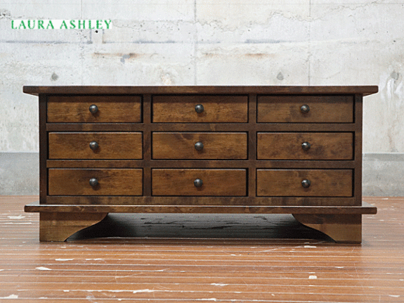LAURA ASHLEY】ローラアシュレイ Garrat ギャラット 9ドロワー