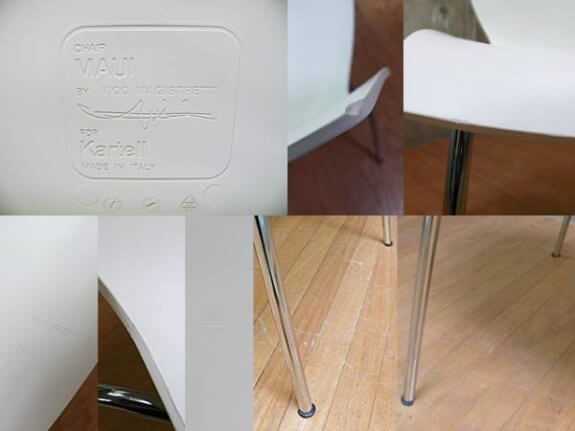 Kartell】カルテル Maui マウイテーブル&マウイチェア ダイニング5点