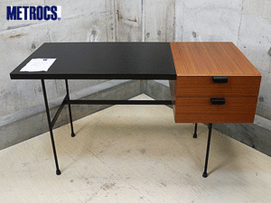 METROCS】メトロクス F031 デスク ピエール・ポラン チーク/ブラック