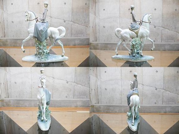 LLADRO】リヤドロ WOMAN ON HORSE『白い馬の少女』出張買取 東京都文京