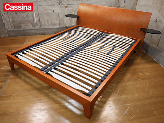 Cassina】カッシーナ Juno ジューノ クイーン ベッドフレーム サイド