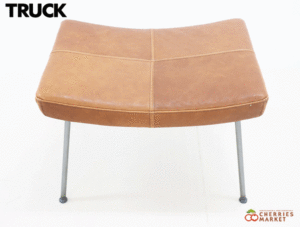 TRUCK FURNITURE】トラックファニチャー FURROWED-LEATHER STOOL ファ